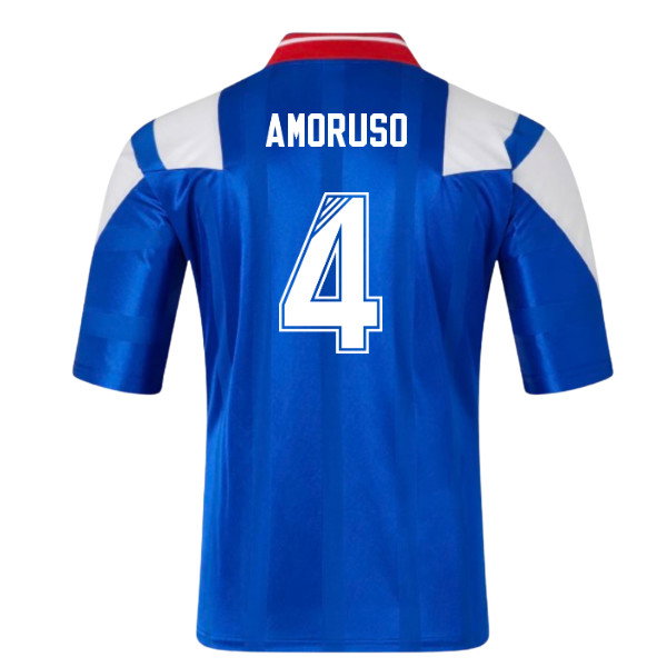 1992-1994 Rangers Retro Home Shirt (AMORUSO 4)-PitchVibe Kits